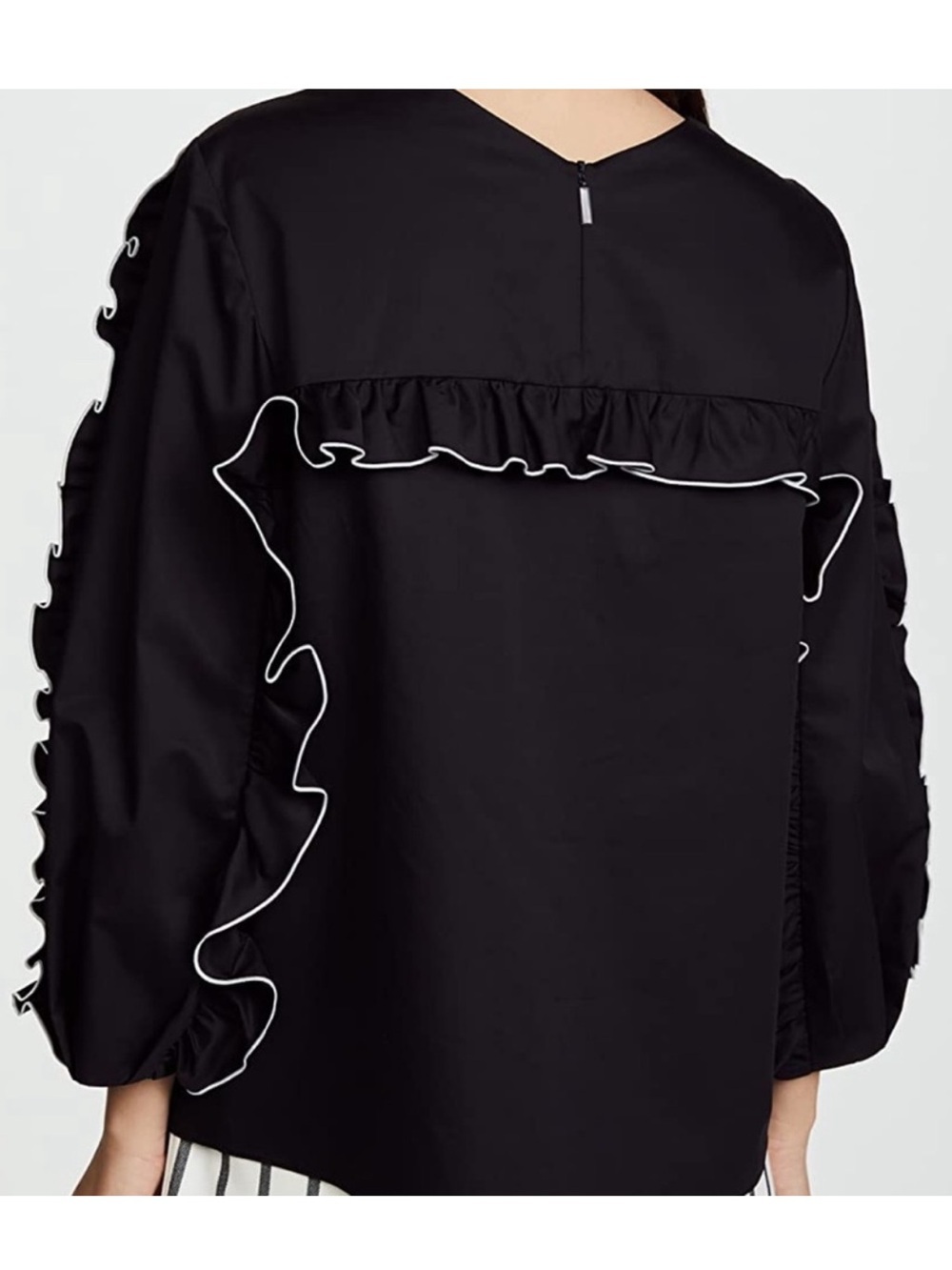 Tibi Spectator Ruffle Blouse Size 6 - Picture 4 of 11